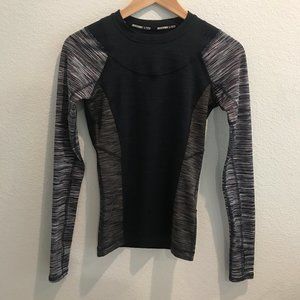 Black and Purple Crewneck Active Shirt (Size XS)